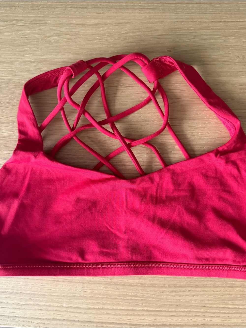 lululemon athletica Red Free to be Wild Sports Bra